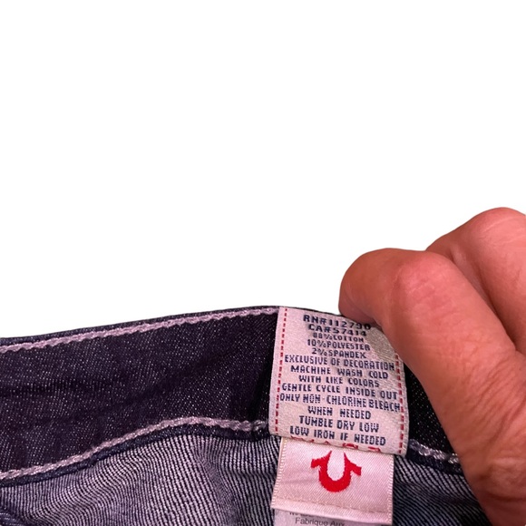 TRUE RELIGION WOMENS BOOT CUT JEANS SIZE 27 WAIST - Picture 6 of 12